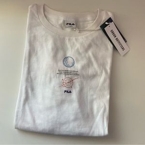 NWT BTS FILA white tee
